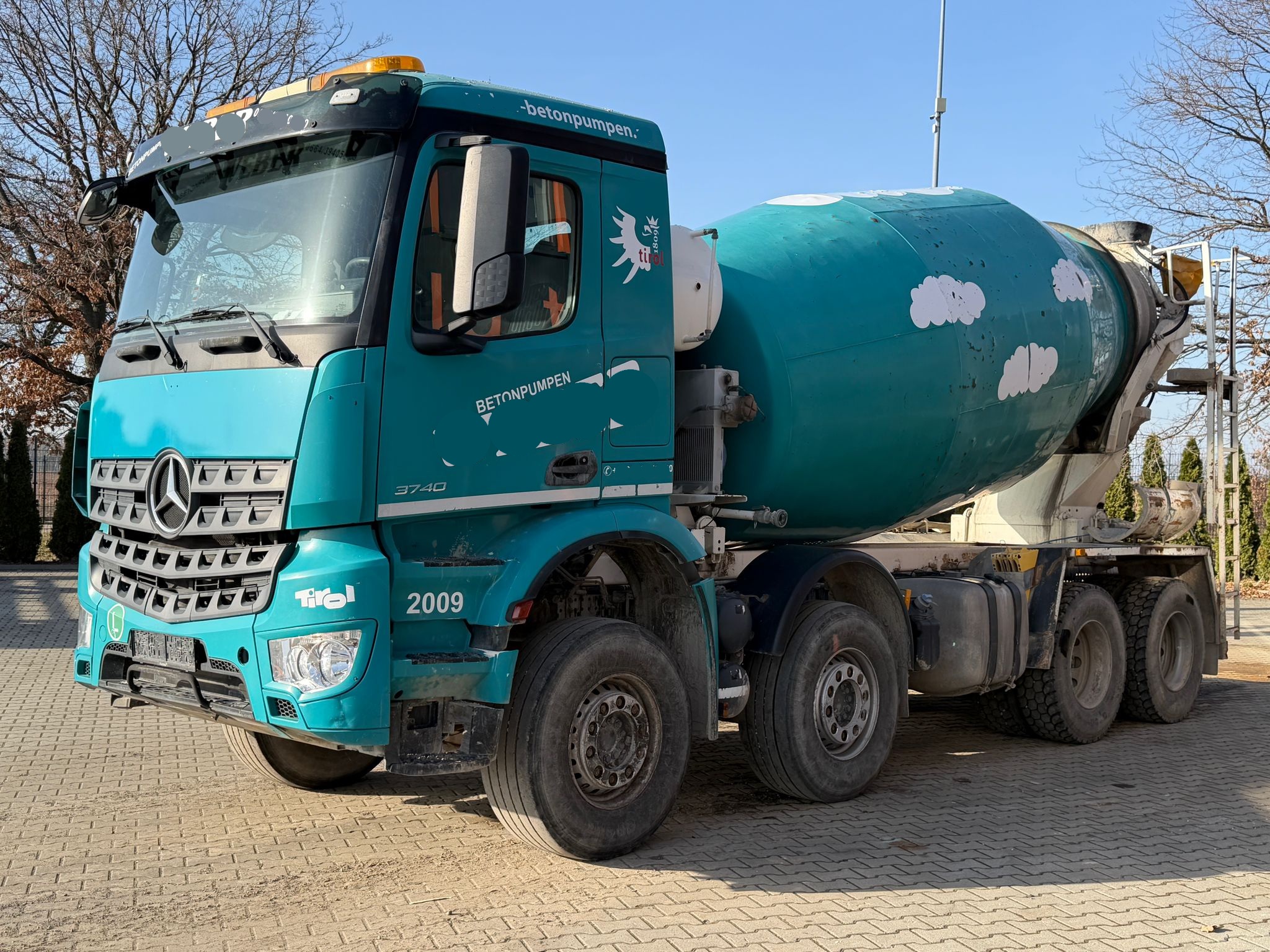 MB AROCS 3740 8x4 EURO6 BETONOMIESZARKA EUROMIX 10 m³  