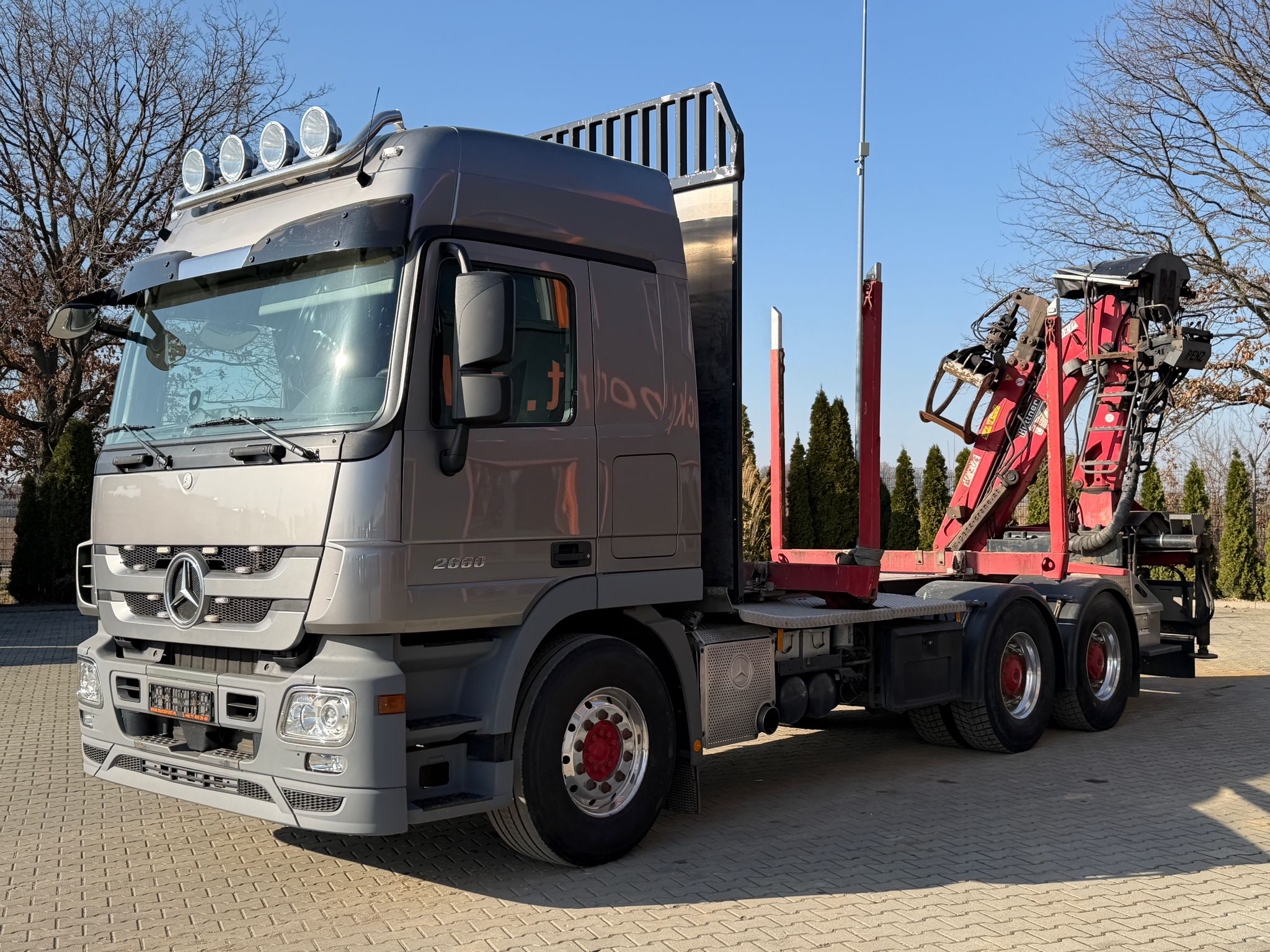 MB ACTROS 2660 6x4 EURO5 POJAZD DO DREWNA Z HDS PENZ 10Z8