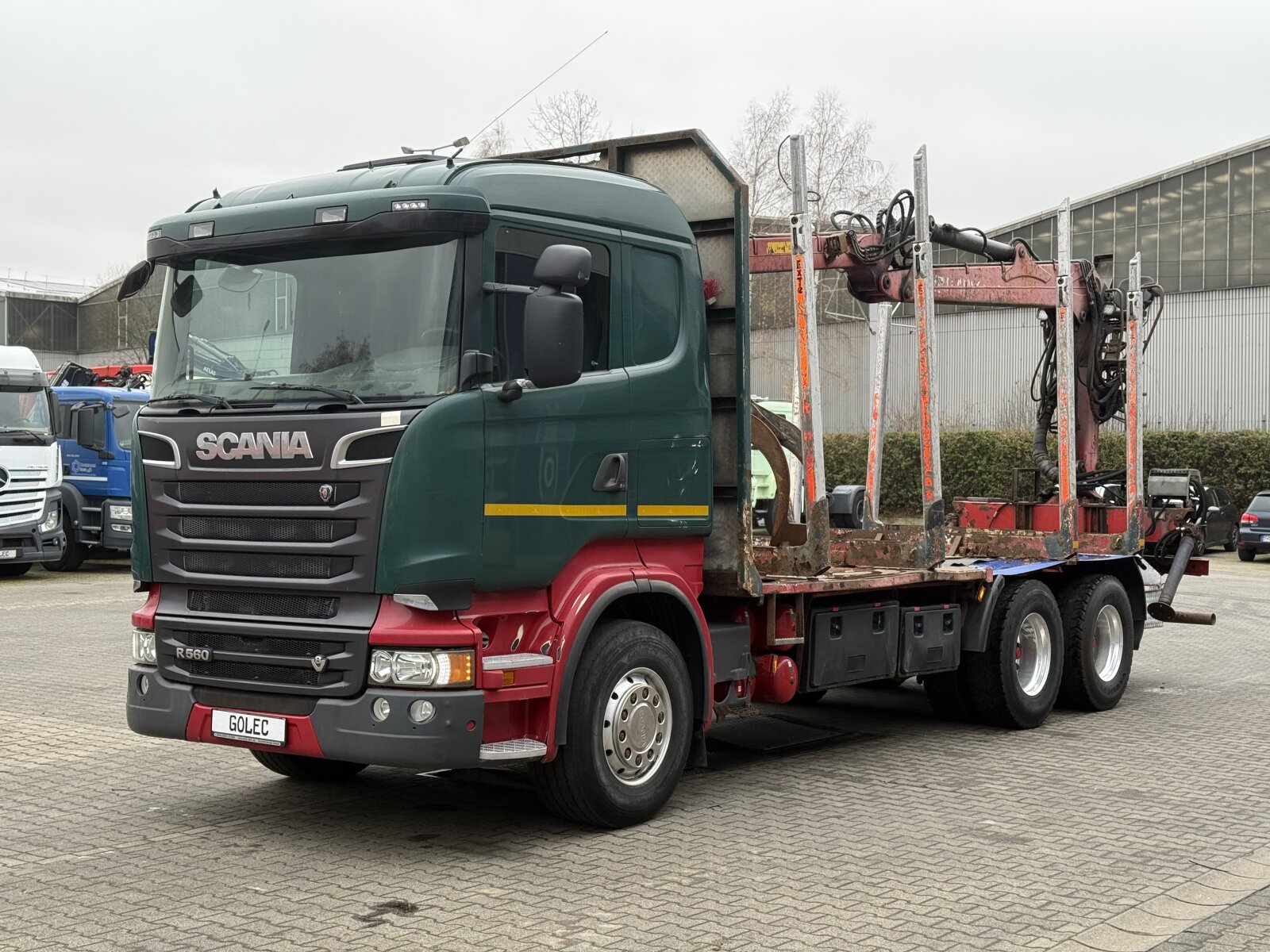SCANIA R560 6x4 EURO5 POJAZD DO DREWNA HDS LOGLIFT HIAB 140S79R