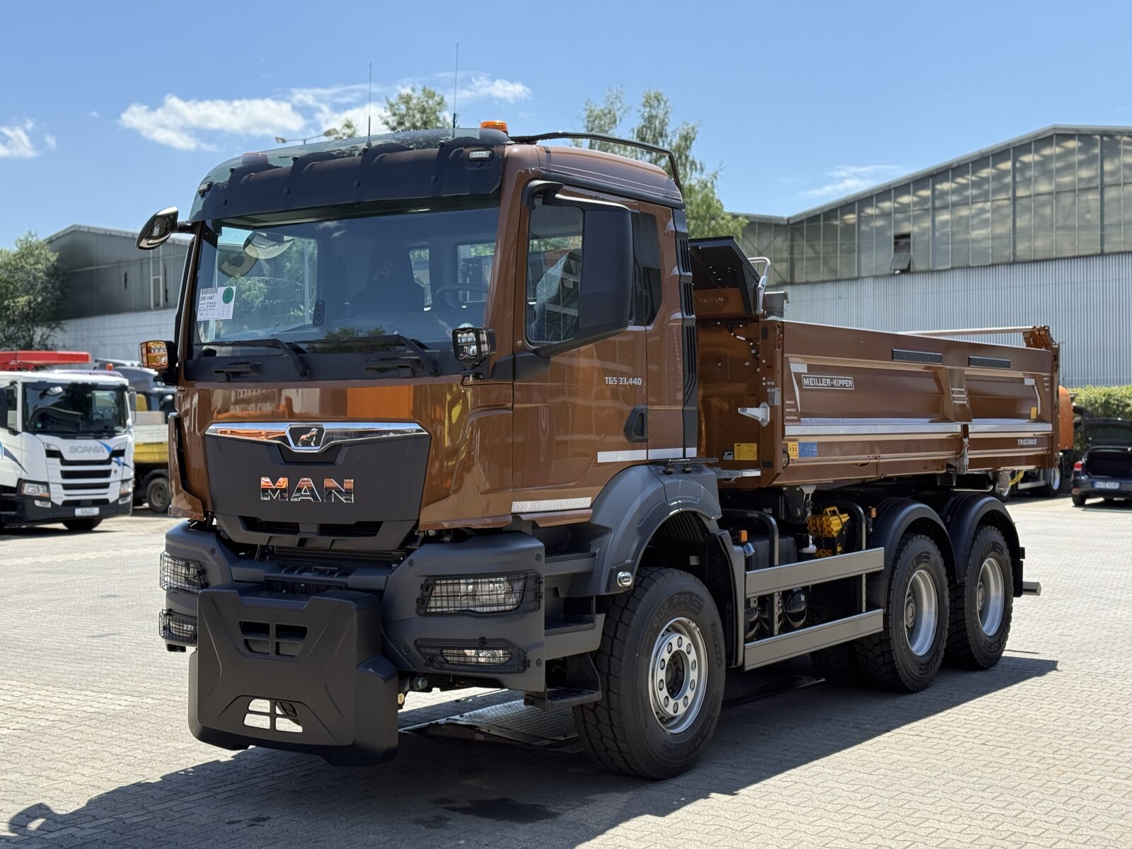 MAN TGS 33.440 6x4 EURO6|WYWROTKA TRÓJSTRONNA Z HYDROBURTĄ + CZOŁOWNICA
